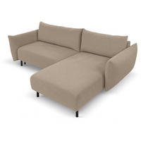 ECKSOFA Hellbraun DELI Mit Schlaffunktion Rechts - Braun, Textil (171/257cm) - Sepro Meble