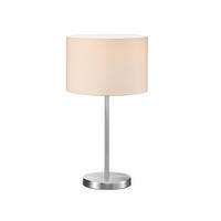 LED-TISCHLAMPE Stoffschirm Weiß, dimmbar, Höhe 55cm - Weiß, Textil (30/30/55cm) - meineWunschleuchte