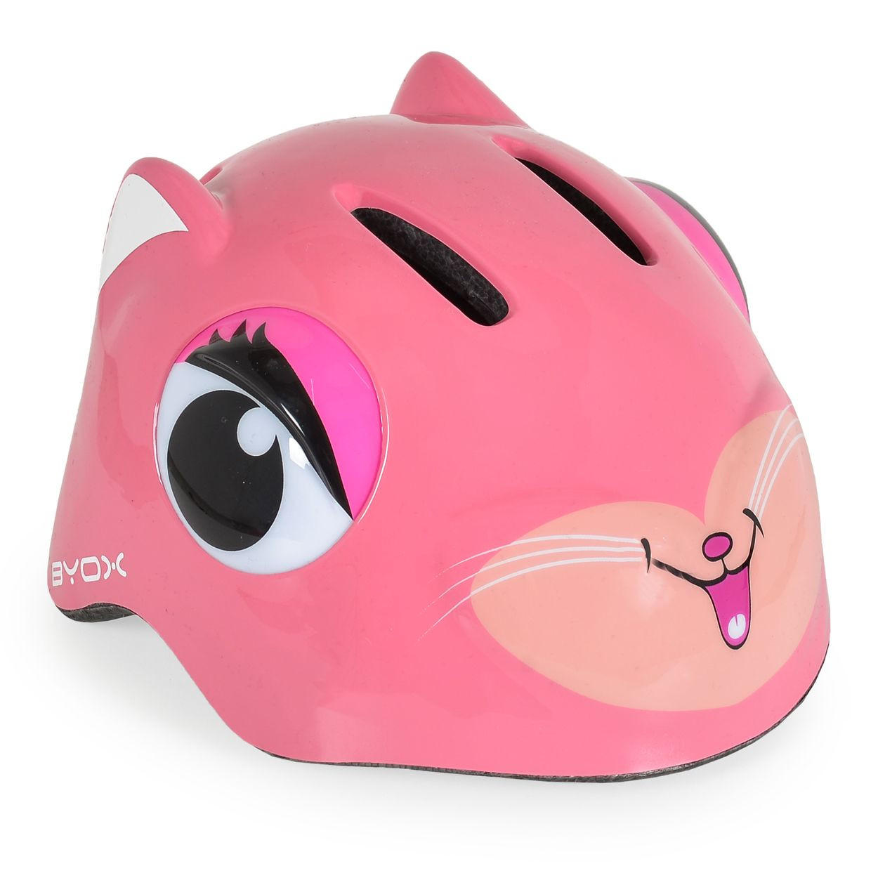 KINDERHELM Y26 Kati pink Größe S 48-54 cm, LED-Beleuchtung, 4 Löcher, einstellbar, EPS-Schale - Pink, Kunststoff (20/24cm)