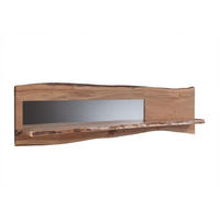 WANDREGAL Akazie 191x22x38 natur lackiert PURE ACACIA #104 - Naturfarben, Holz (191/38/22cm) - Massivmoebel24