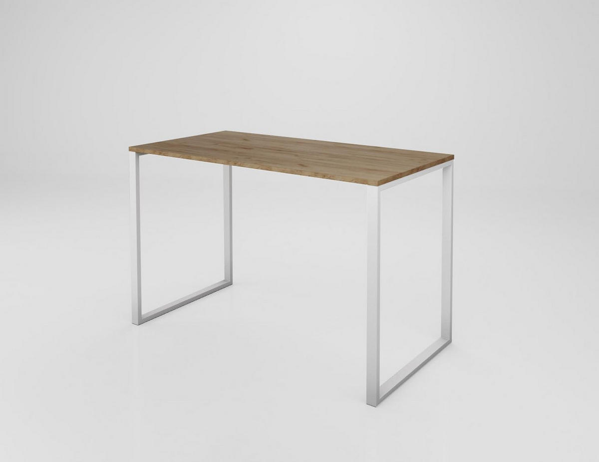 TISCHBEINE Loft 60 × 72 cm - Weiß, Metall (60/72/60cm) - Design Möbel