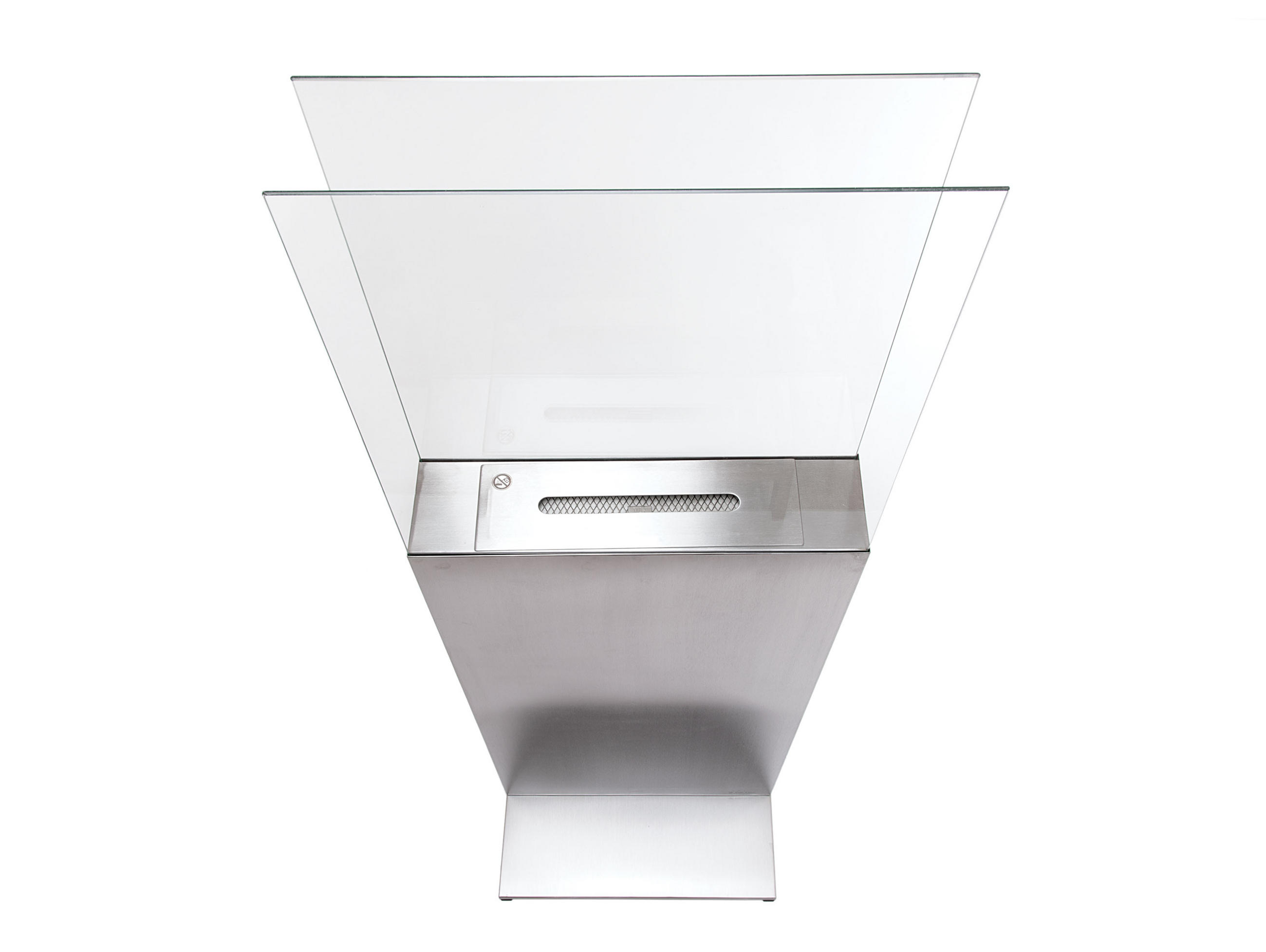 BIOETHANOL-KAMIN Silber Bodenmodell inklusive 0.8 L Brennblock - Silberfarben, Metall (45/137/50cm) - Purline