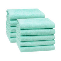 HANDTÜCHER, 10er-Set, 50x100 cm, 100% Baumwolle, Blau - Grün, Textil (50/100cm) - Zollner