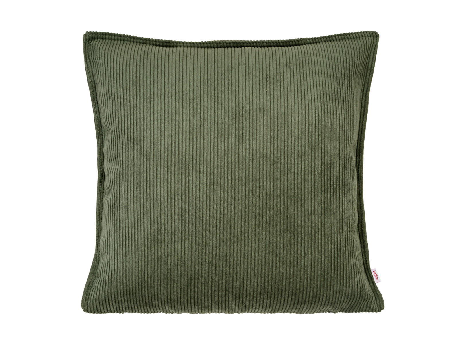 KISSENHÜLLE HYggelig No.1 bamboo-grün Cord-Samt 50/50 cm - Grün, Textil (50/50cm) - beties Heimtextil