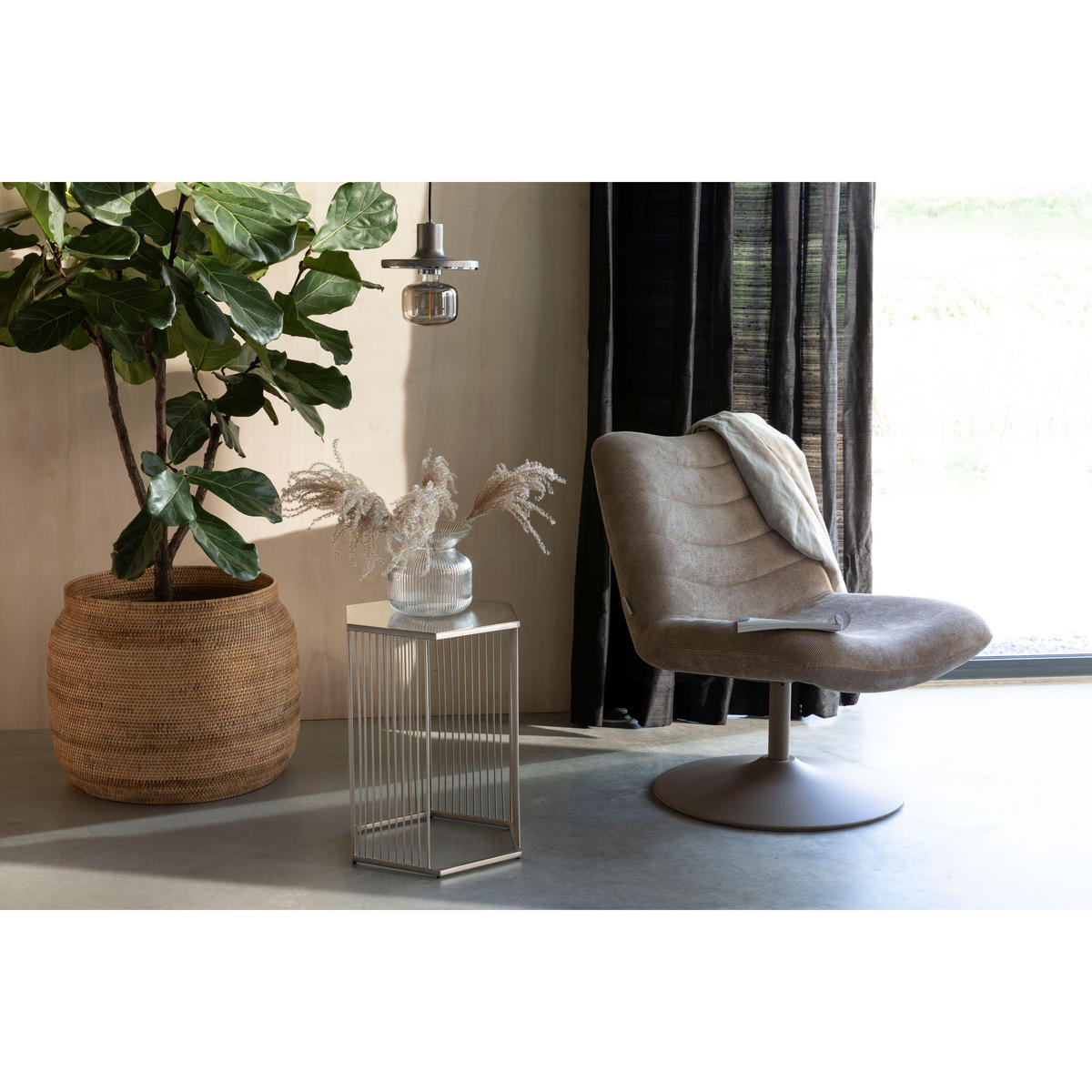 SESSEL Bubba Beige - Beige, Textil (67/85/81cm) - Zuiver