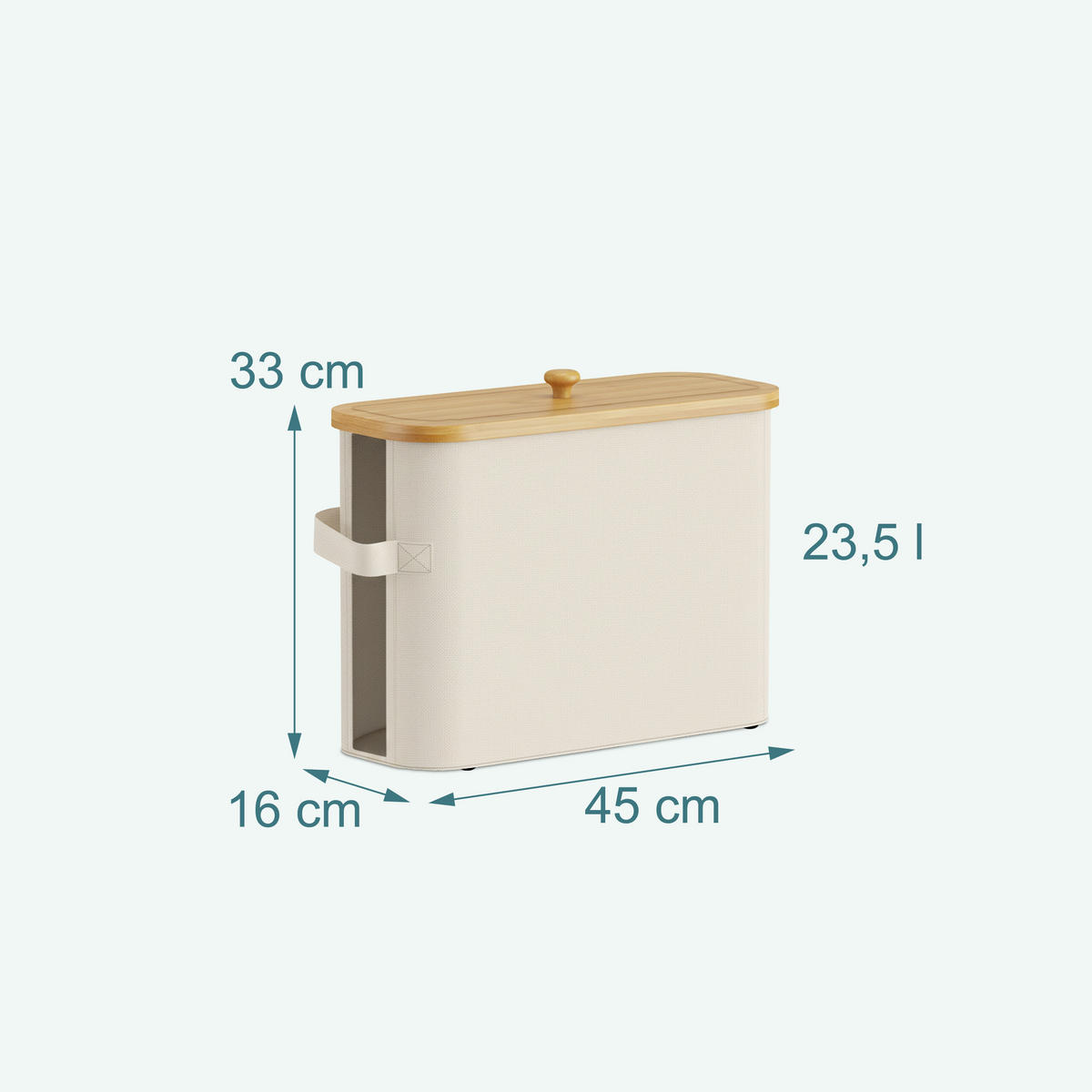 TOILETTENPAPIER-AUFBEWAHRUNG - Beige, Holz/Kunststoff (45/33/16cm) - Relaxdays