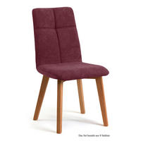 ESSZIMMERSTUHL (8er-Set) Dillian 47x92x60 Eiche geölt/Marsala - Eichefarben/Brombeere, Kunststoff (60/92/47cm) - 58aufmkessel
