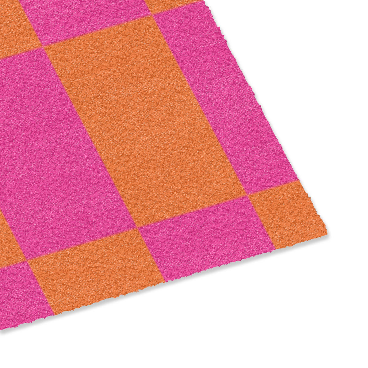 PREPRAŽNIK ZA VRATA Schackbräde med tryck - Orange - Rosa - Block 60x40 cm - pink, umetna masa (60/0.4cm) - MuchoWow