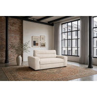 2-SITZER Carlisle Chenille Beige 183/97/93 cm - Sahara, Kunststoff/Textil (183/93/97cm) - foamnova