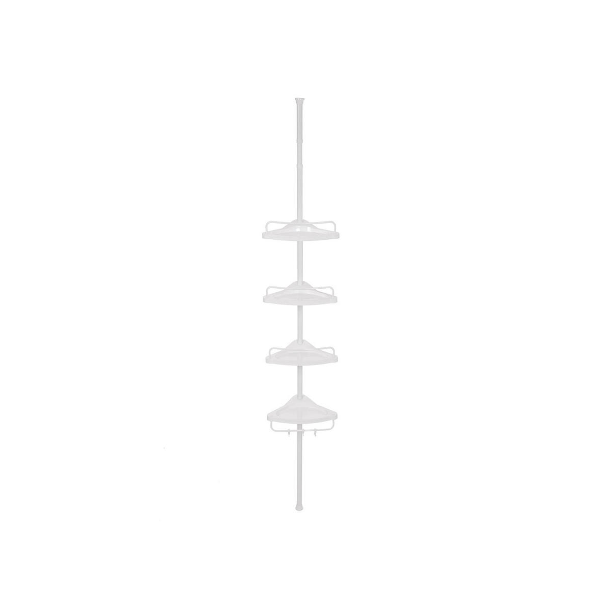 DUSCHREGAL ABIDJAN - Weiß, Metall (25/305/35cm) - Hansiro