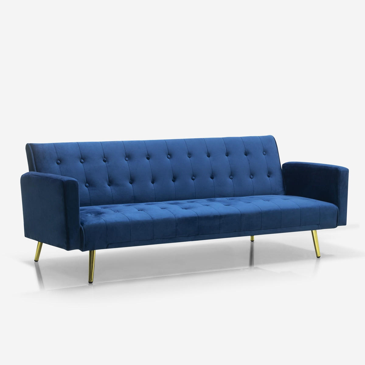 3-SITZER klappbar Caullae - Blau - Blau, Textil (195/75/81cm) - Pasmara
