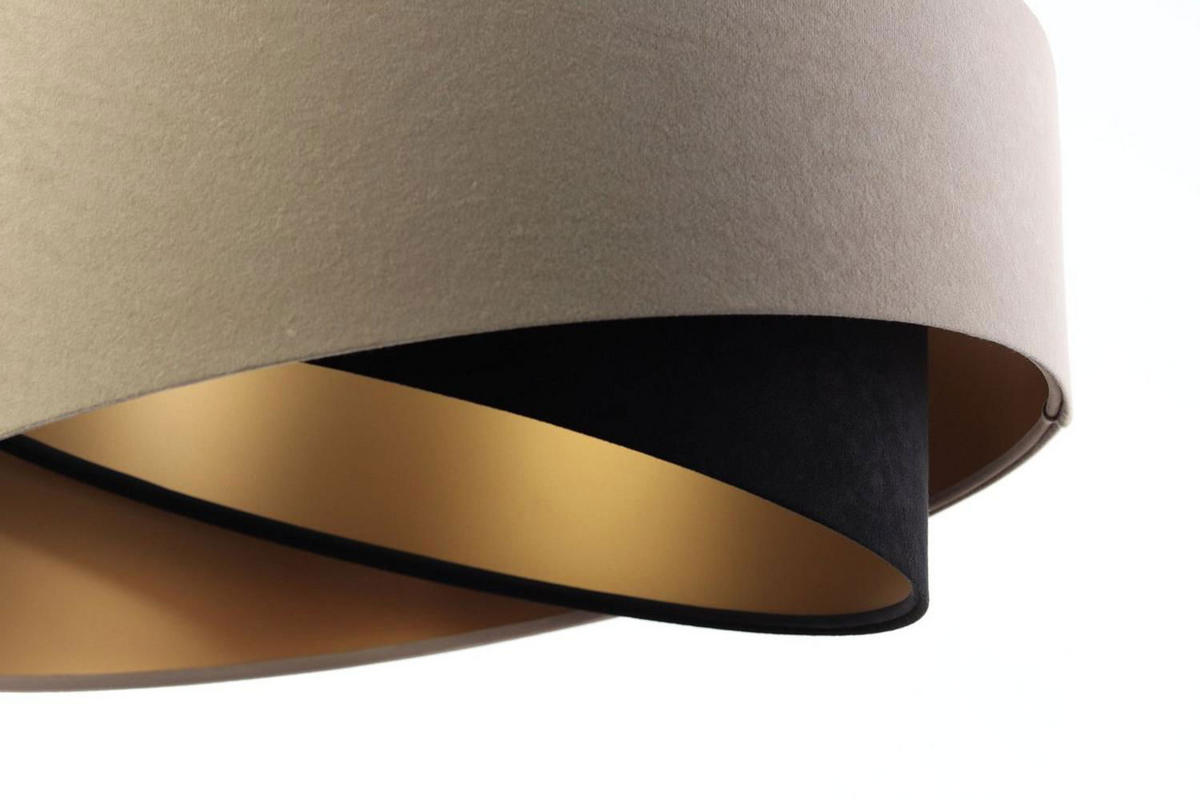 HÄNGELEUCHTE Schwarz 50/23 cm - Braun, Kunststoff (50/1.3/23cm) - ONZENO