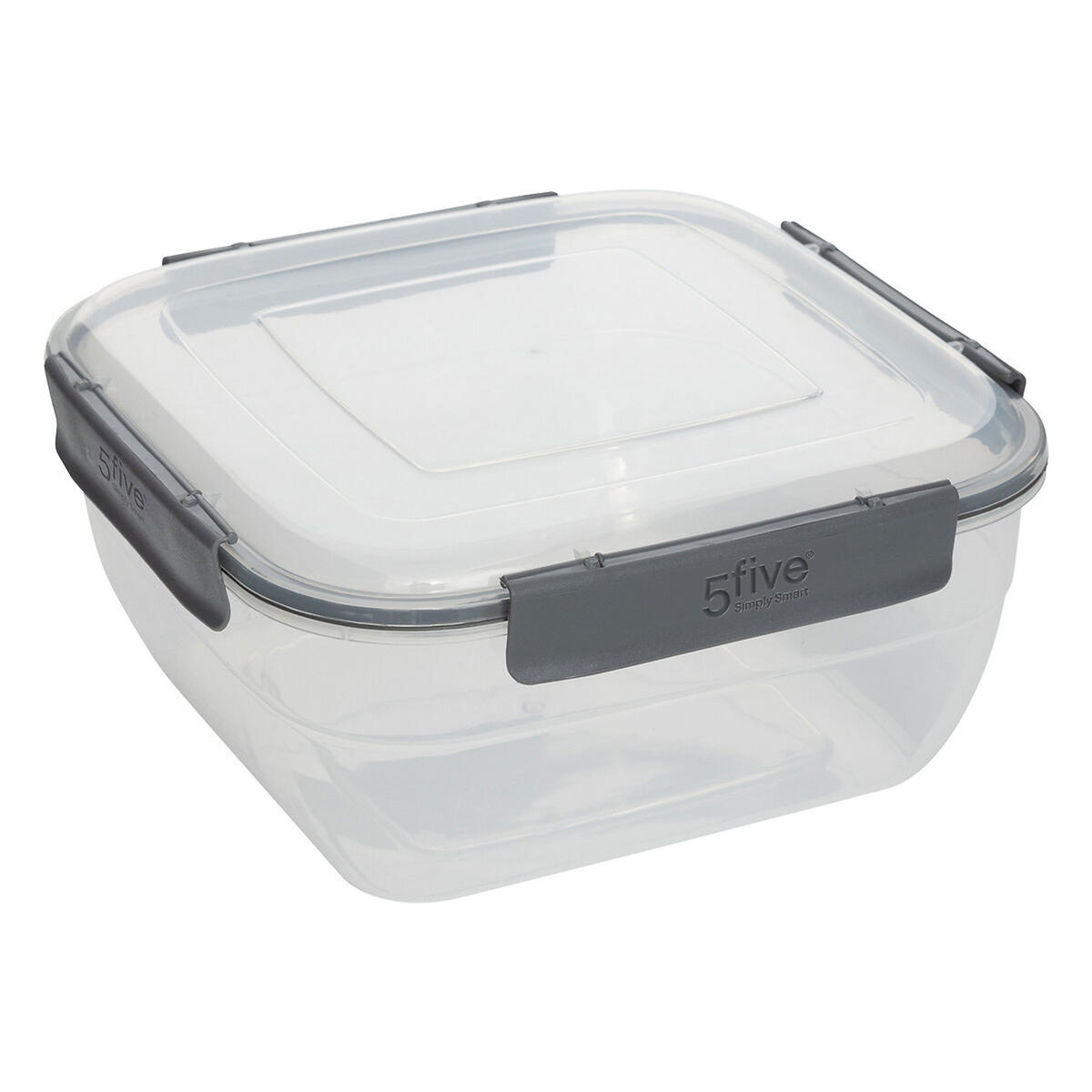 VORRATSDOSE Klic, 4-tlg., Quadratisch, Kunststoff - Transparent, Kunststoff (9.4/20.3/20.3cm) - 5five Simply Smart