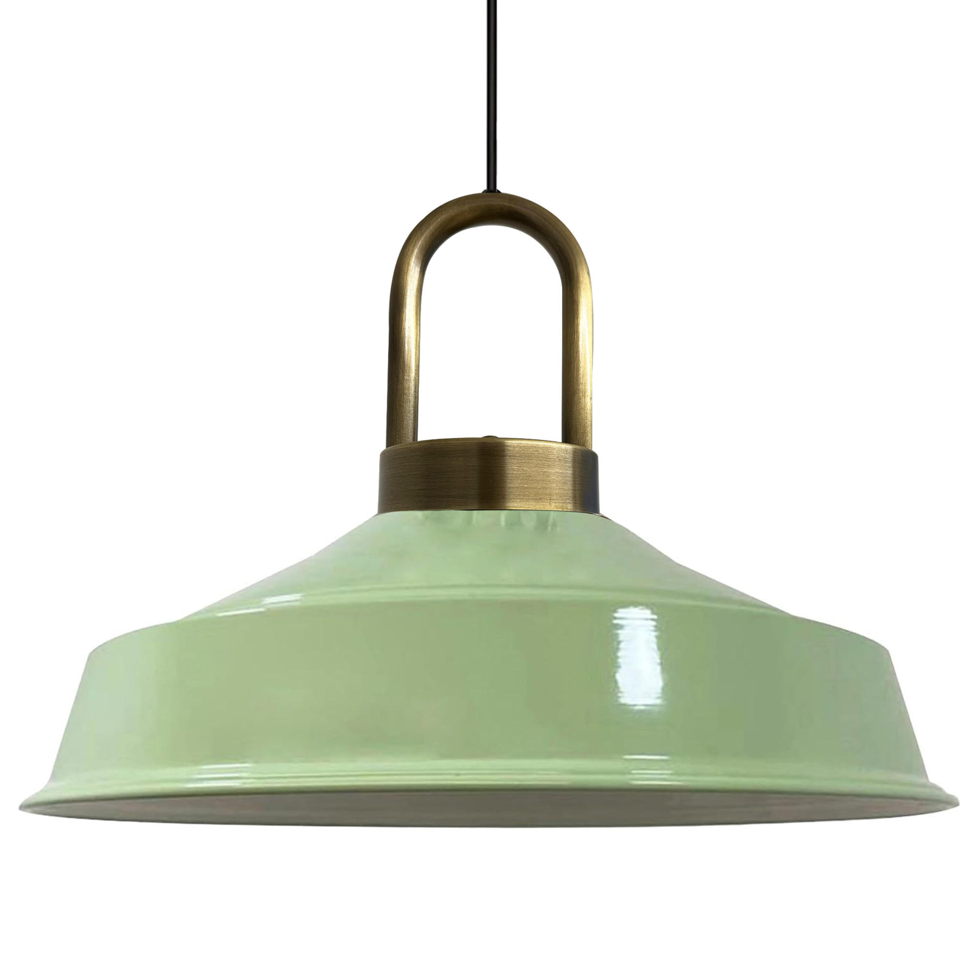 PENDELLEUCHTE Lockra - Mintgrün, Metall (40/40/32cm) - Bamyum