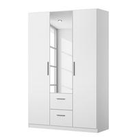 DREHTÜRENSCHRANK - Weiß, Holzwerkstoff (136/197/54cm) - home24