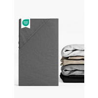 SPANNBETTLAKEN 100x100 cm Jersey anthrazit | Spannbetttuch für Laufgitter & Babymatratzen - Anthrazit, Textil (100/100cm) - Sämann – make a difference.