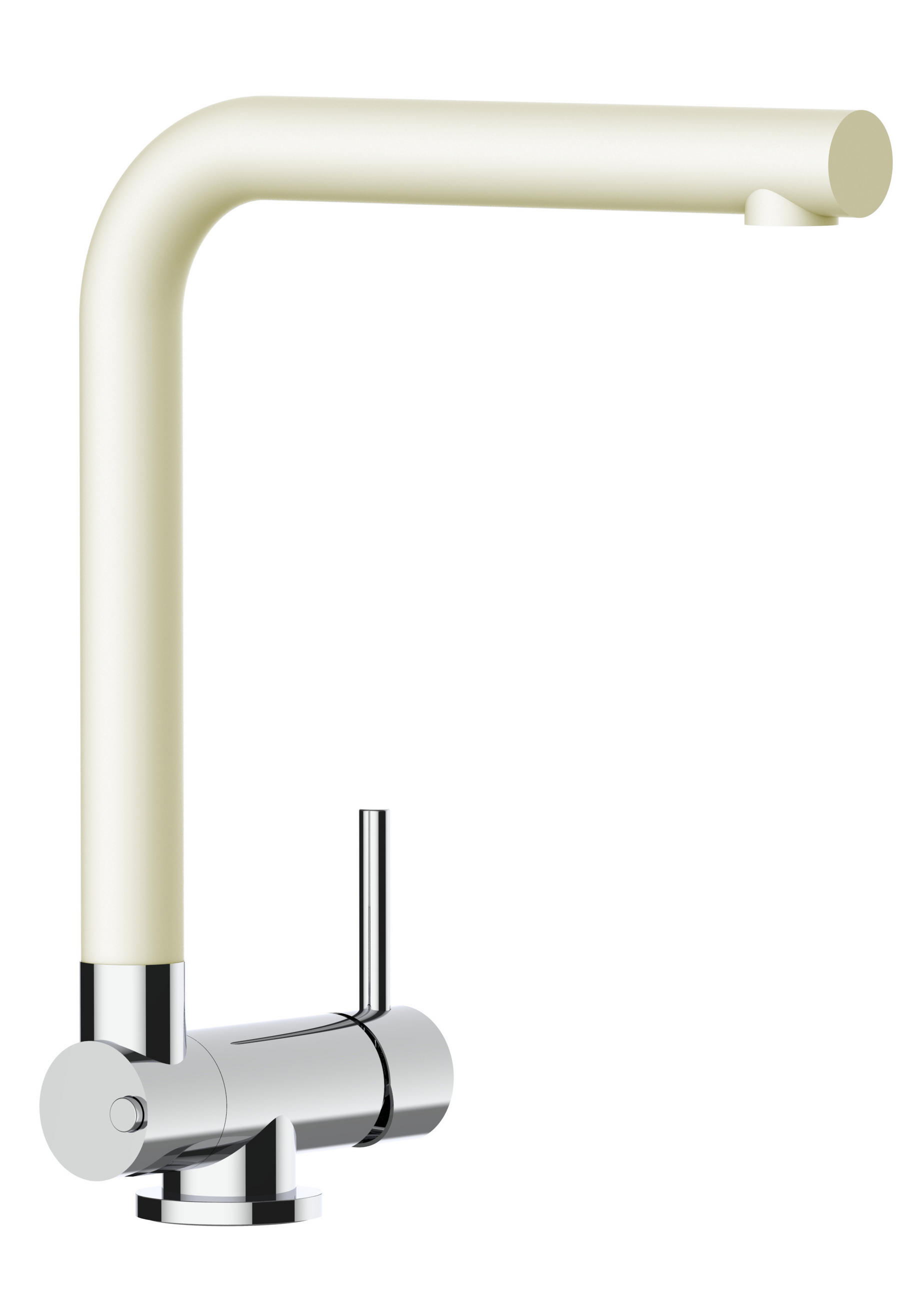 VORFENSTER-KÜCHENARMATUR, Umklappbar 4,5 CM, Verchromt und Sand Granit, 360° schwenkbar - Sandfarben, Metall (20/29.5/20cm) - VIZIO