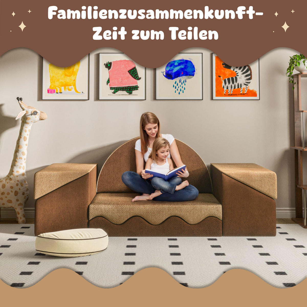 GAMING-SOFA - Braun, Textil (70/70/186cm) - Vercart