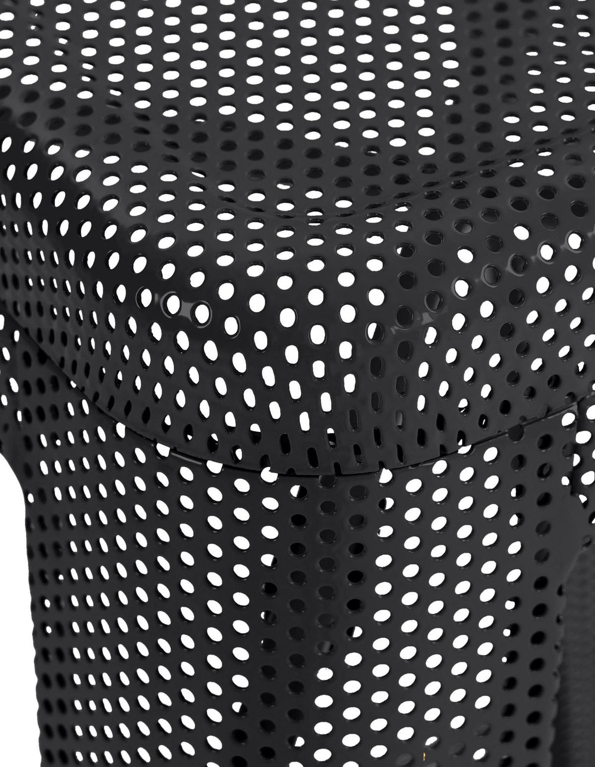 BARHOCKER 4er Set Metall schwarz - Schwarz, Metall (43/77/43cm) - CLP