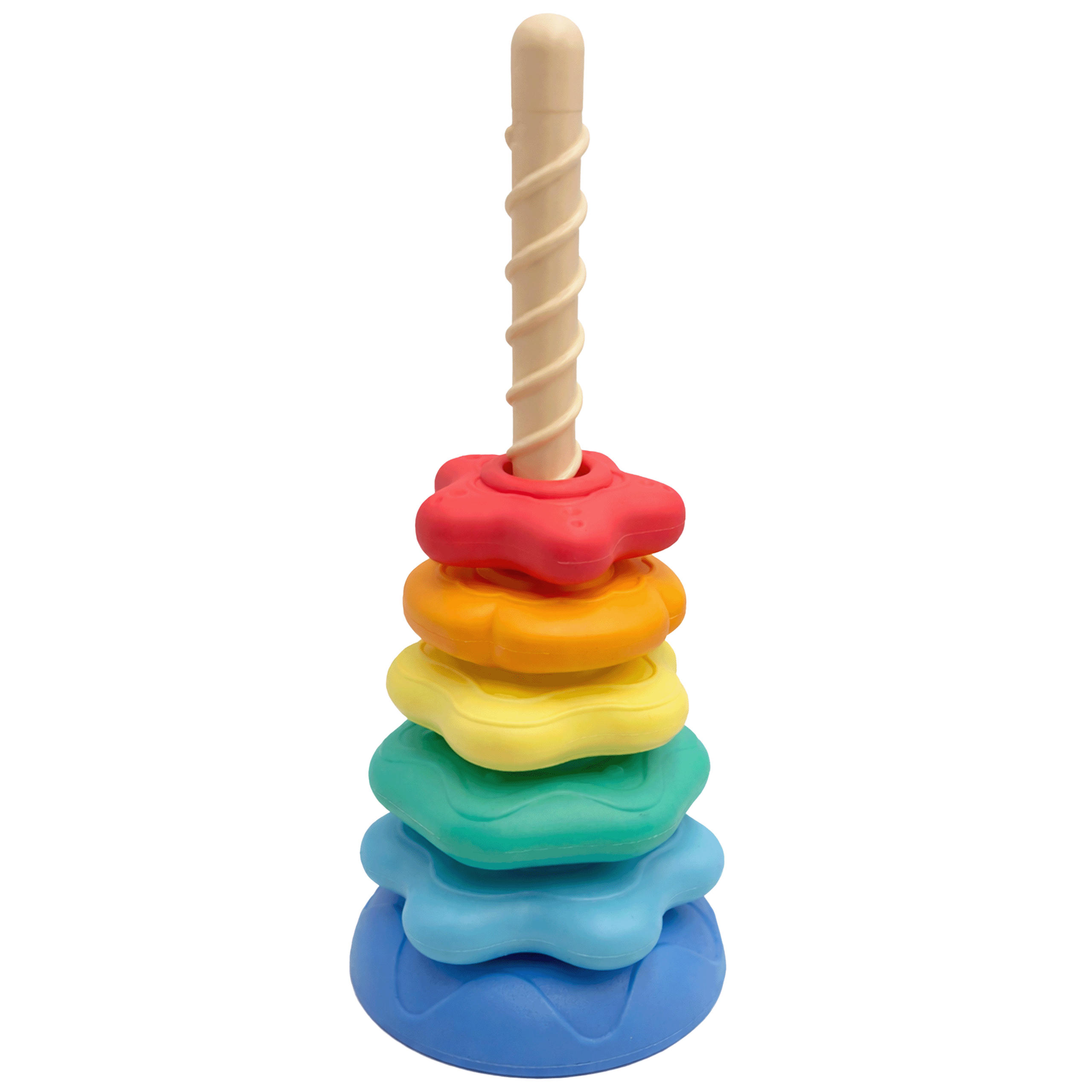 STAPELTURM Kinder Lernspielzeug Baby - Multicolor, Kunststoff (5/5cm) - KRUMAD