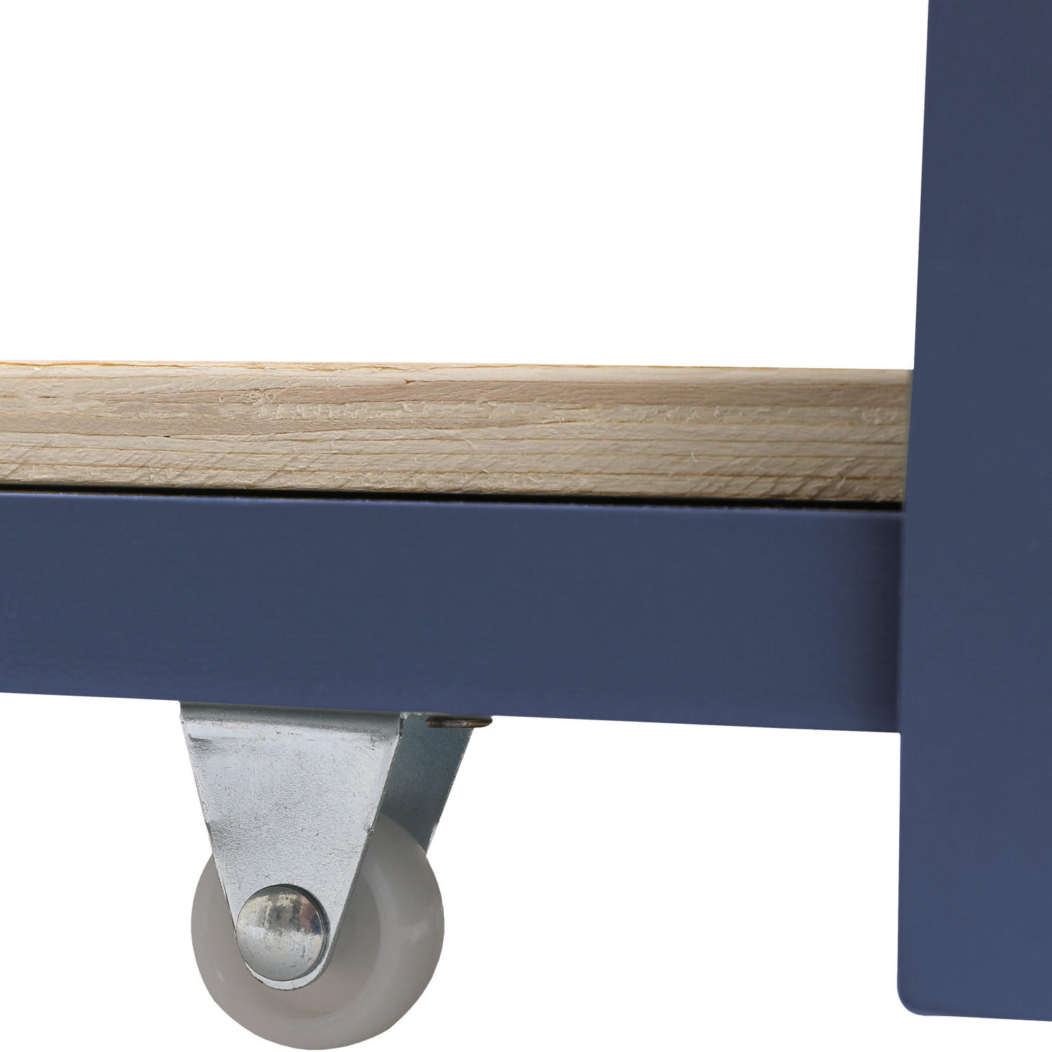 BETTSCHUBLADE Dunkelblau - Blau, Holz - Happy Garden