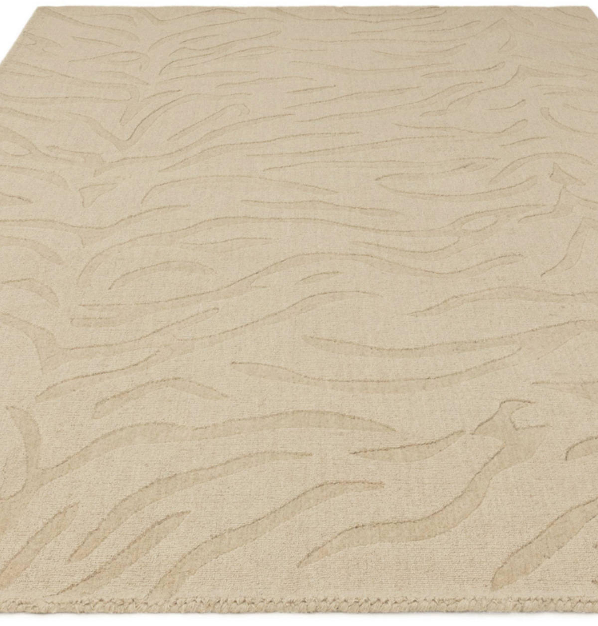 TEPPICH modern Flachgewebe MILL Beige 160 x 230 cm - Beige, Naturmaterialien (160/230cm) - Novatrend