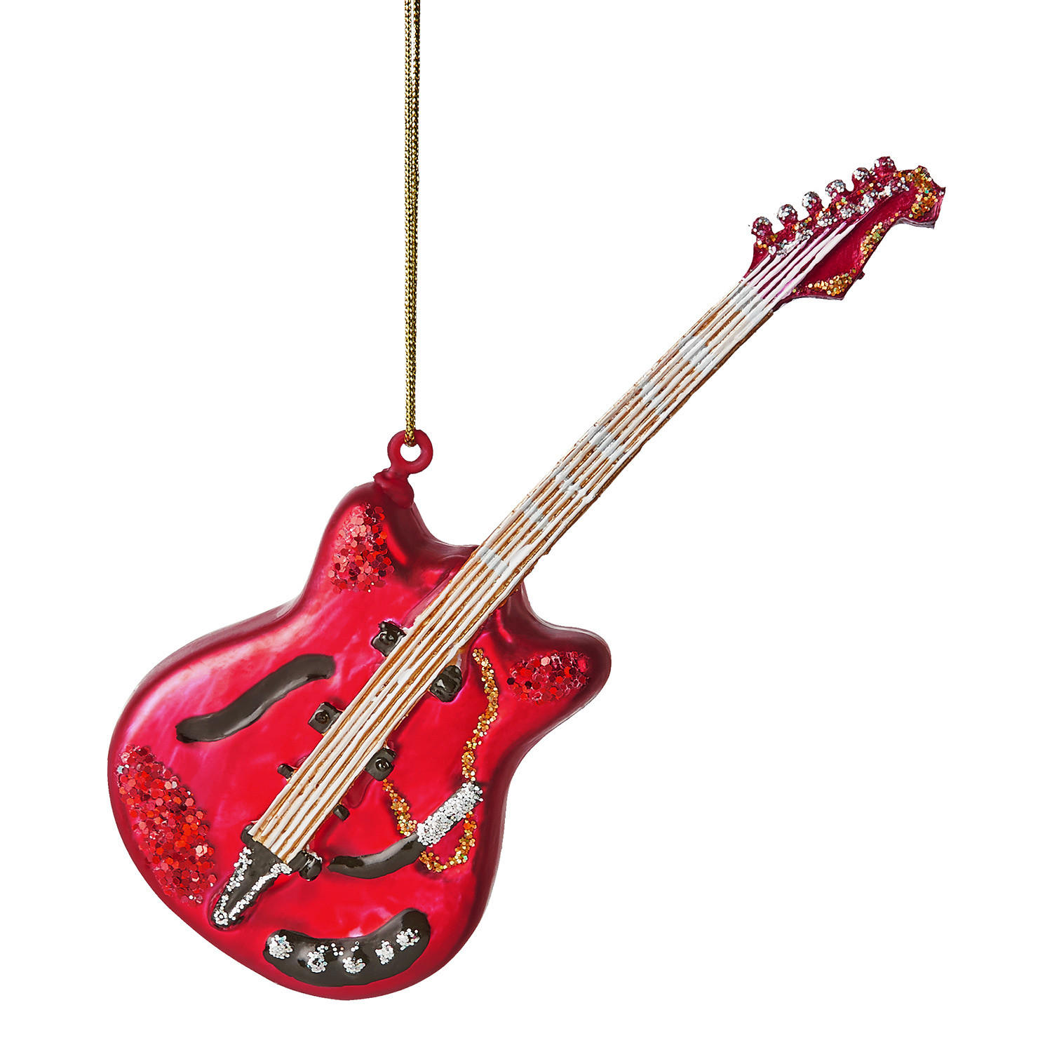 BAUMANHÄNGER Hang On E-Gitarre - Rot, Glas (2.7/14/6cm) - Butlers