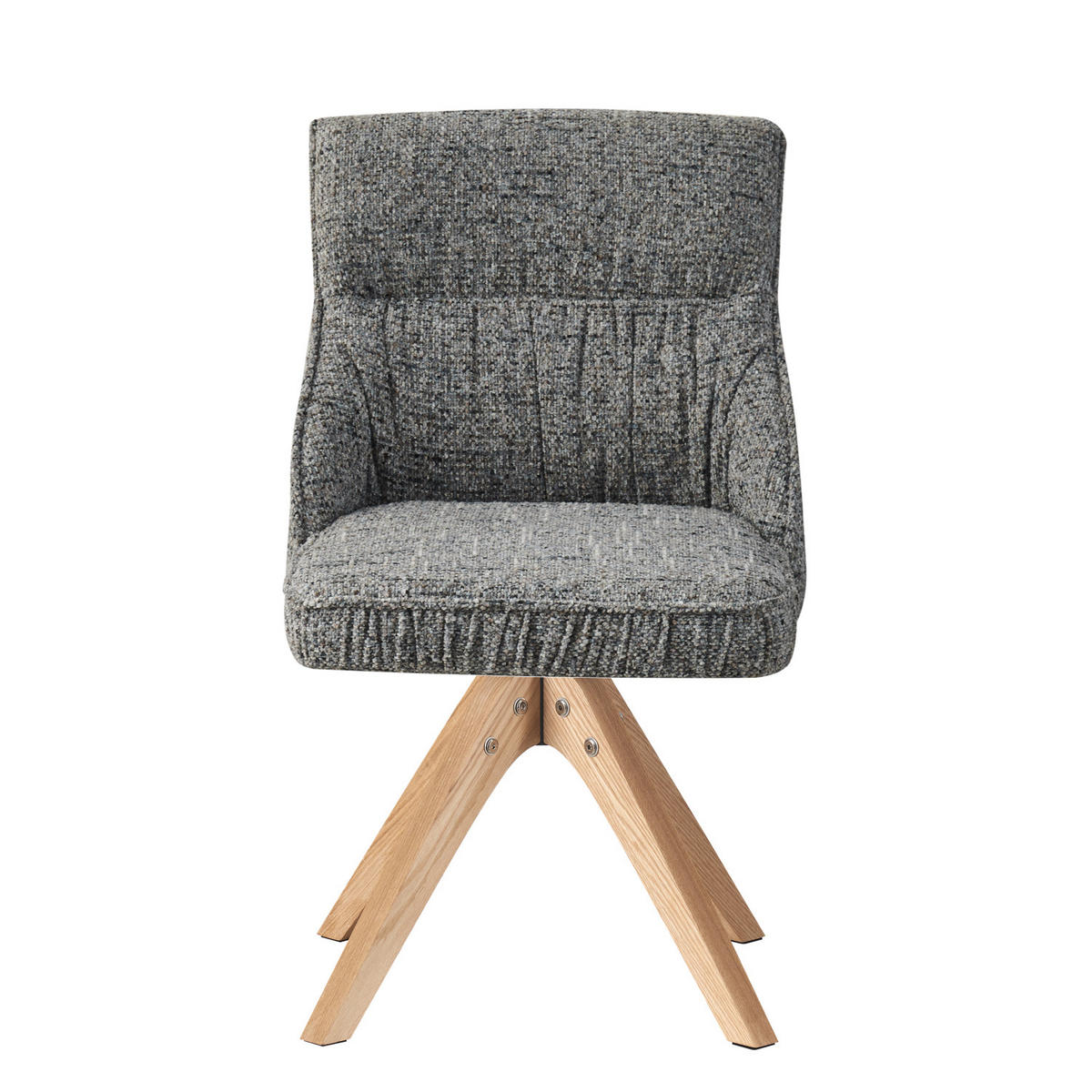 ESSZIMMERSTUHL TALINA 2er-Set - Dunkelgrau, Holz/Textil (49/84/62cm) - DUBI Möbel