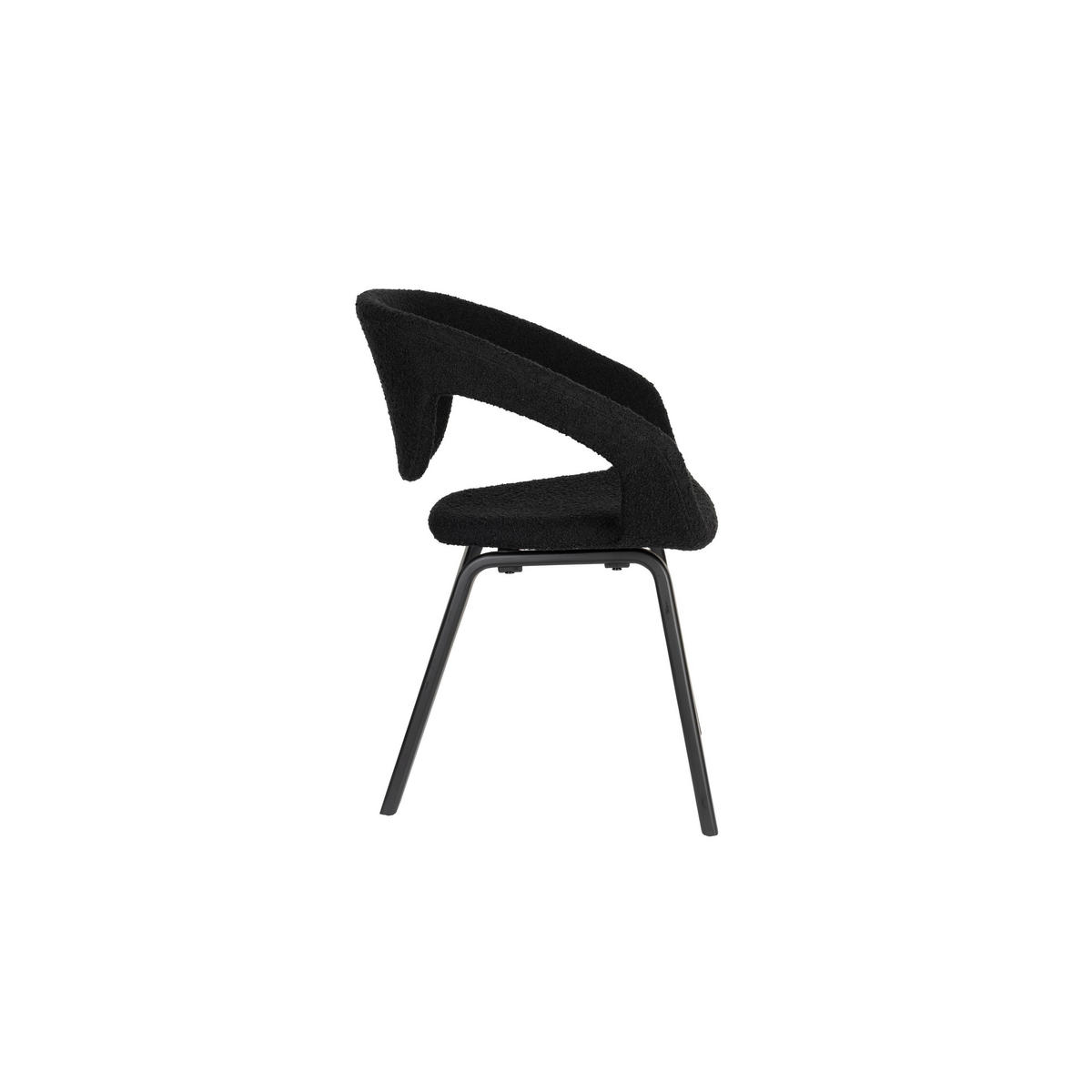 ESSZIMMERSTUHL Flexback Schwarz - 2 er Set - Schwarz, Holz (64/79/57cm) - Zuiver