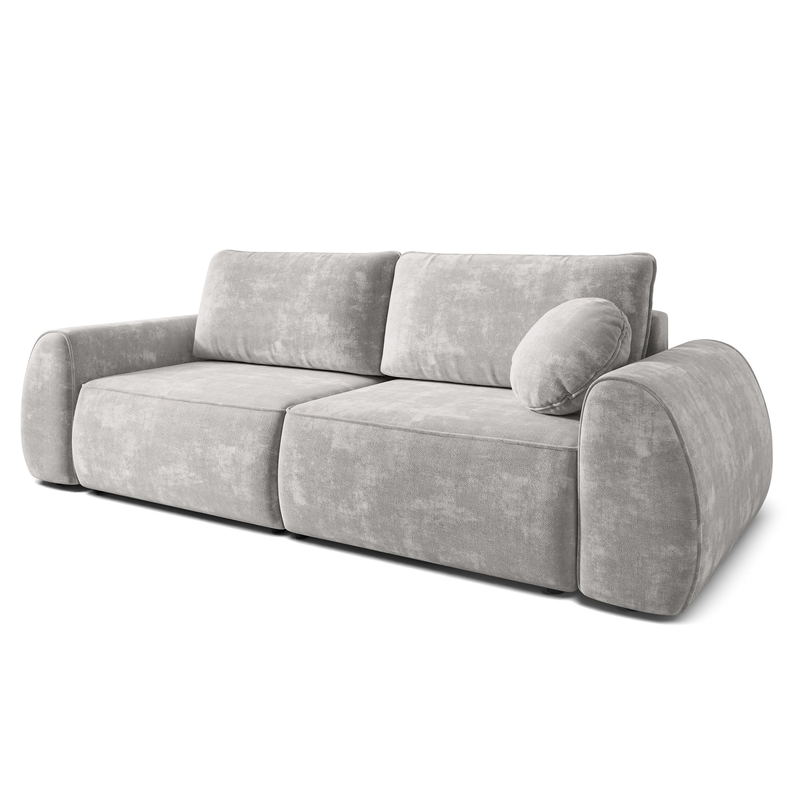 Masseno Bettsofa Hellgrau 264x96x106 cm