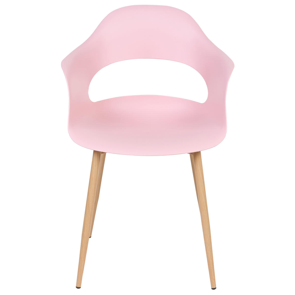 ESSZIMMERSTUHL 2er-Set Kunststoff Rosa Utica - Pink, Kunststoff/Metall (54/81/47cm) - Beliani