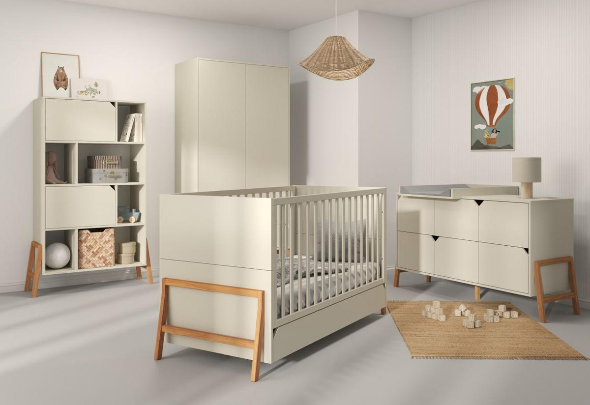 KINDERREGAL Lotta - Beige, Holzwerkstoff (103/163/39cm) - RAUMHIRSCH FURNITURE