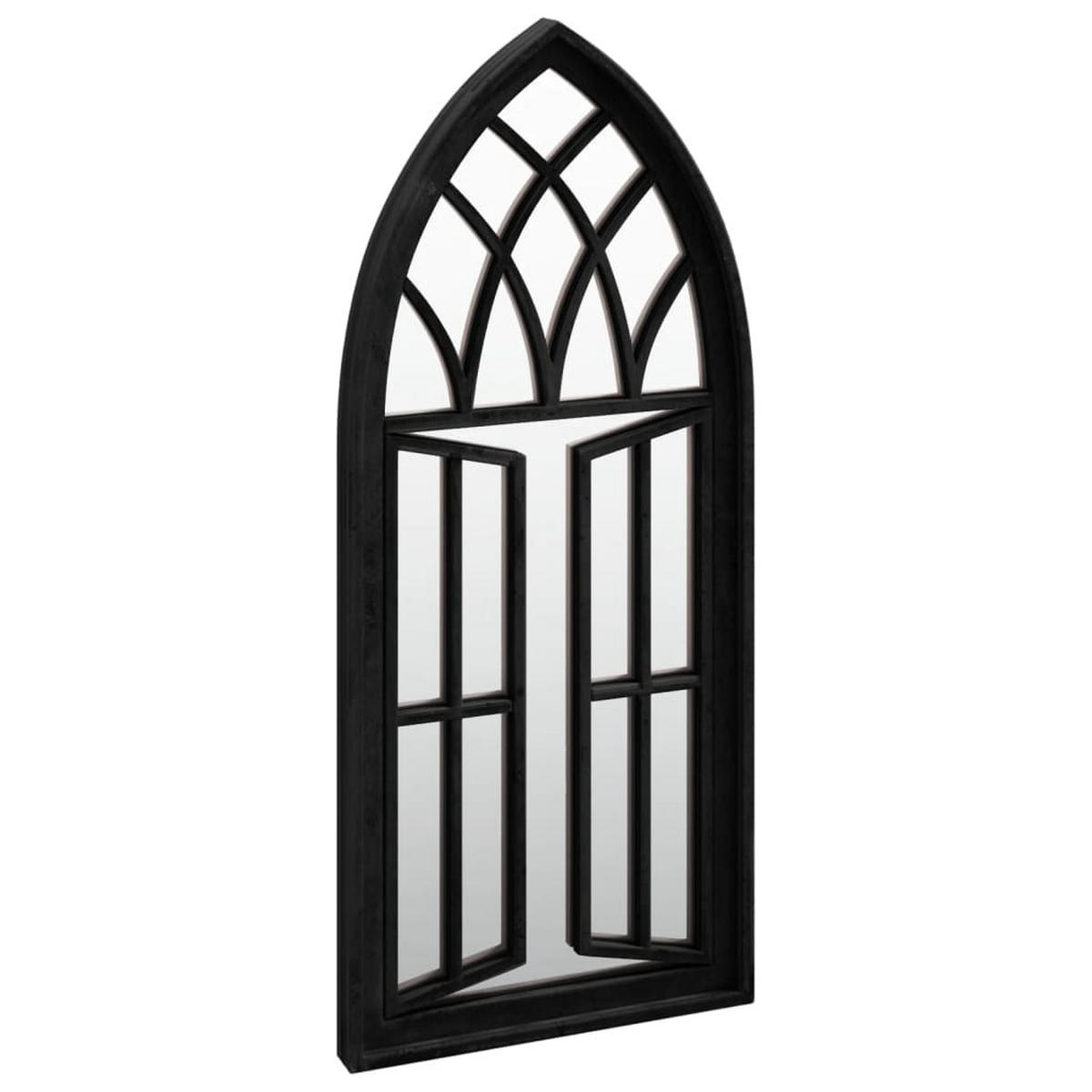 SPIEGEL Schwarz 70x30 cm Eisen für Innenbereich - Schwarz, Metall (30/70/1cm) - furnicato
