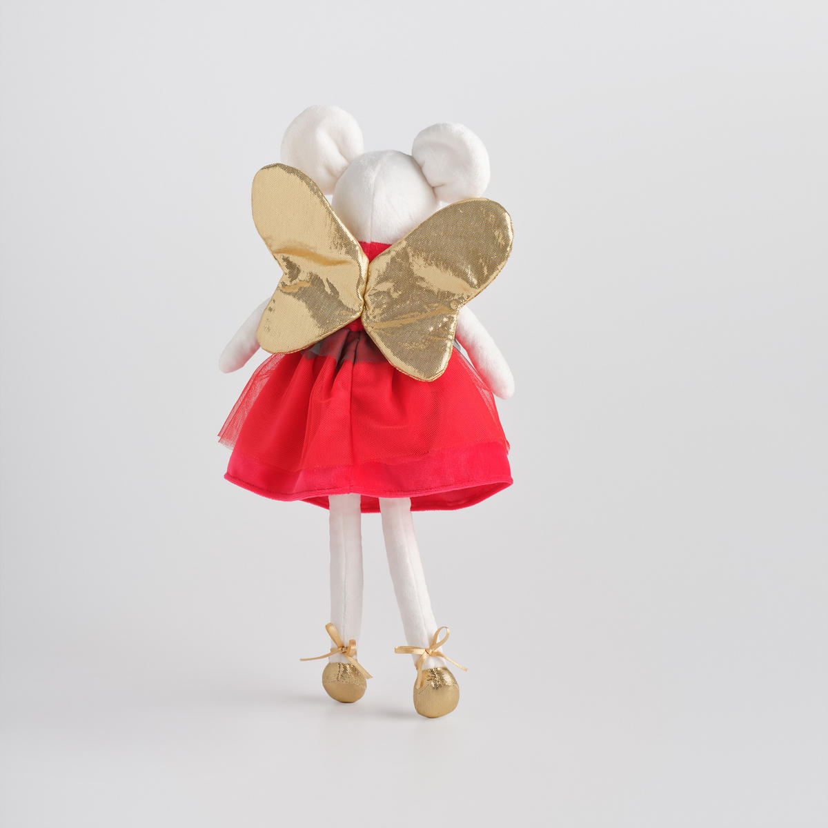 KUSCHELTIER Weihnachten Mysia, 40x13x6cm - Dunkelrot, Textil (6/40/13cm) - home&you