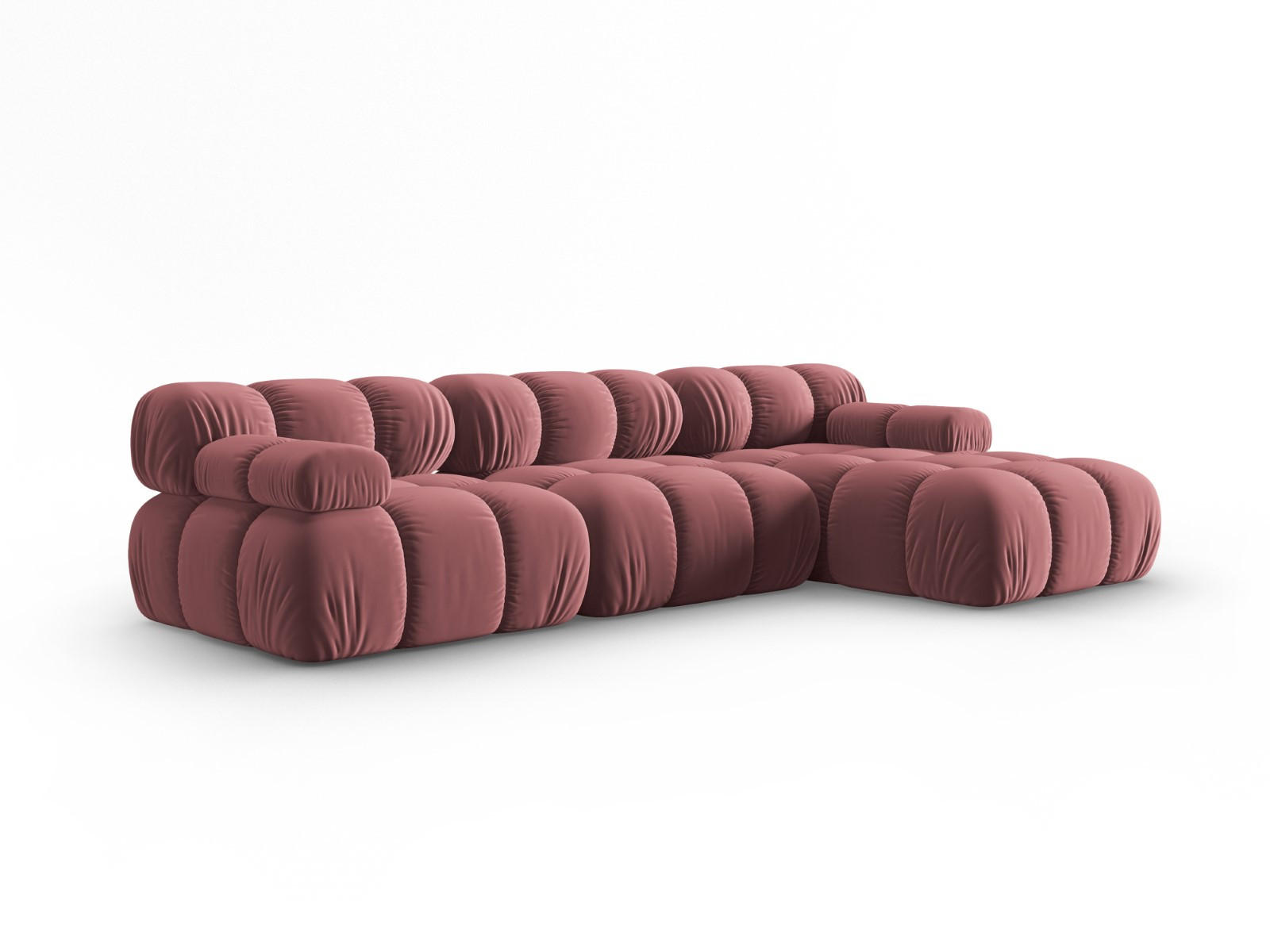 Thumbnail - Micadoni Modulares-Ecksofa, Pink, Textil, 4-Sitzer, L-Form, 285x122 cm, Hergestellt in Europa, Oeko-Tex®, Wohnzimmer, So...