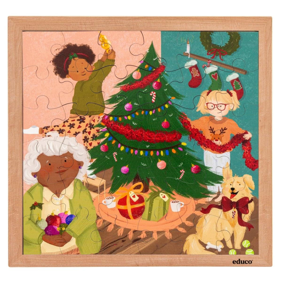 Educo Puzzle Beige 34x1x34 cm
