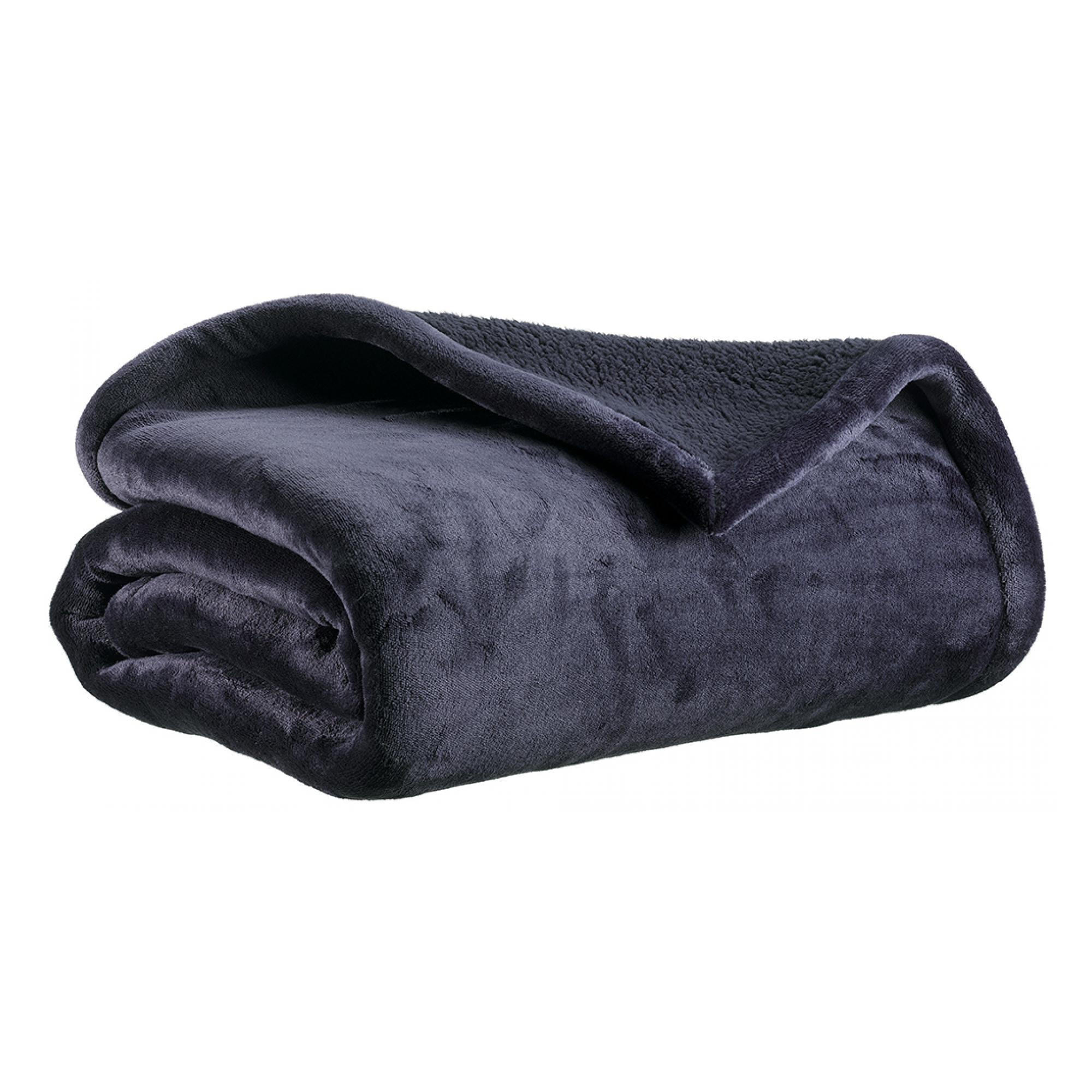 BETTÜBERWURF Michka marine 240 x 220 cm - Dunkelblau, Textil (220/240cm) - Vivaraise