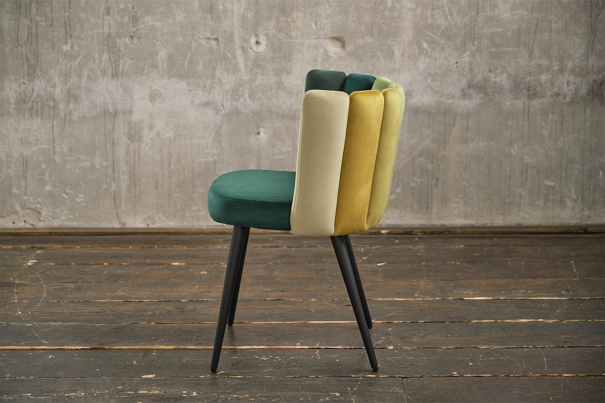 STUHL JADA Grün Velvet - Grün, Textil (59/86/55cm) - KAWOLA