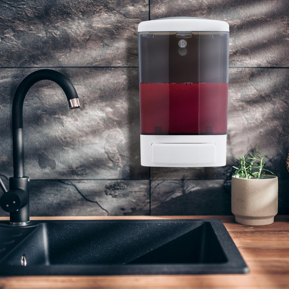 WANDSEIFENSPENDER - Multicolor, Kunststoff (11.5/19/11cm) - Relaxdays