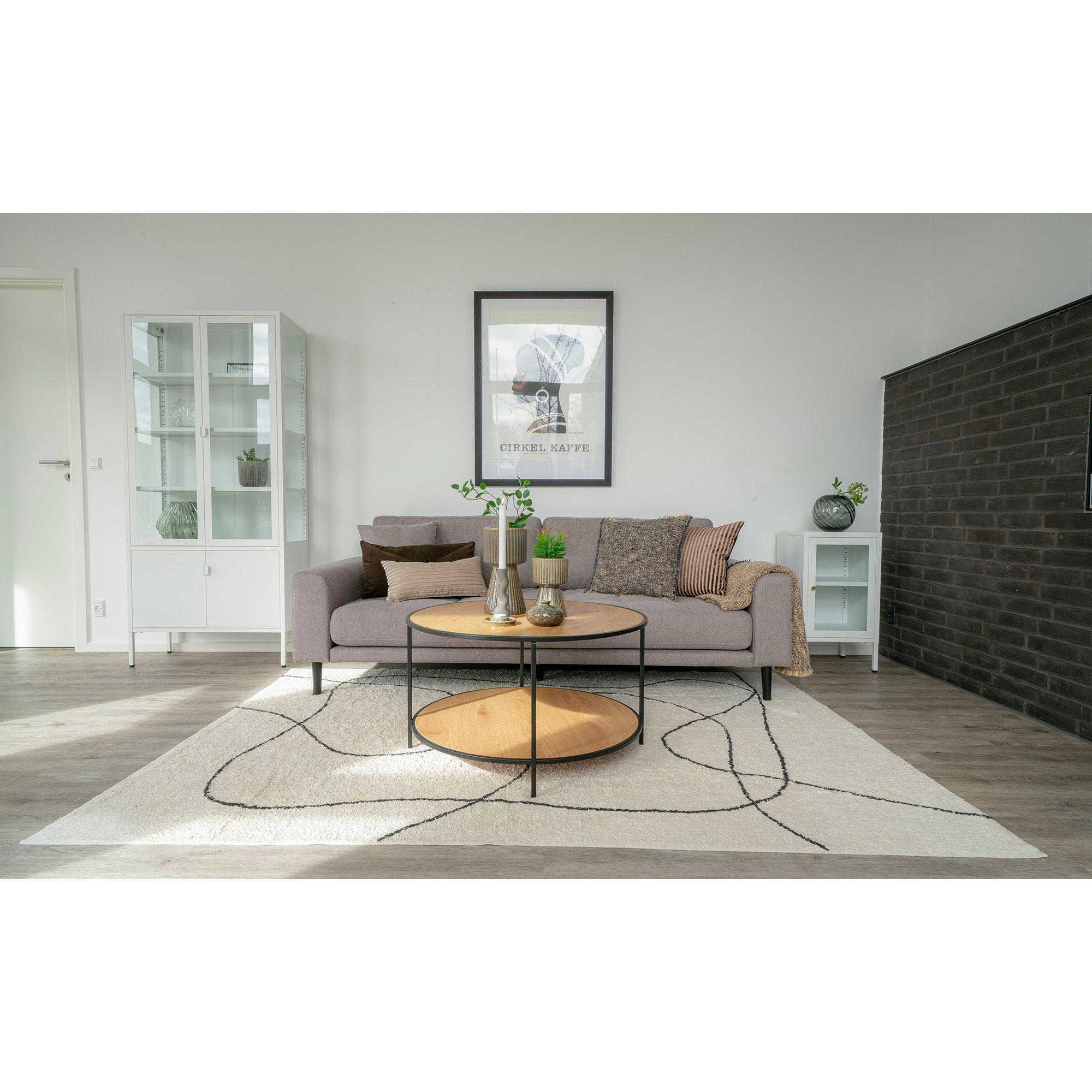 COUCHTISCH Vita Stahl, Spanplatte, Melaminfolie Natur - Naturfarben, Metall (80/80/45cm) - tinkaro