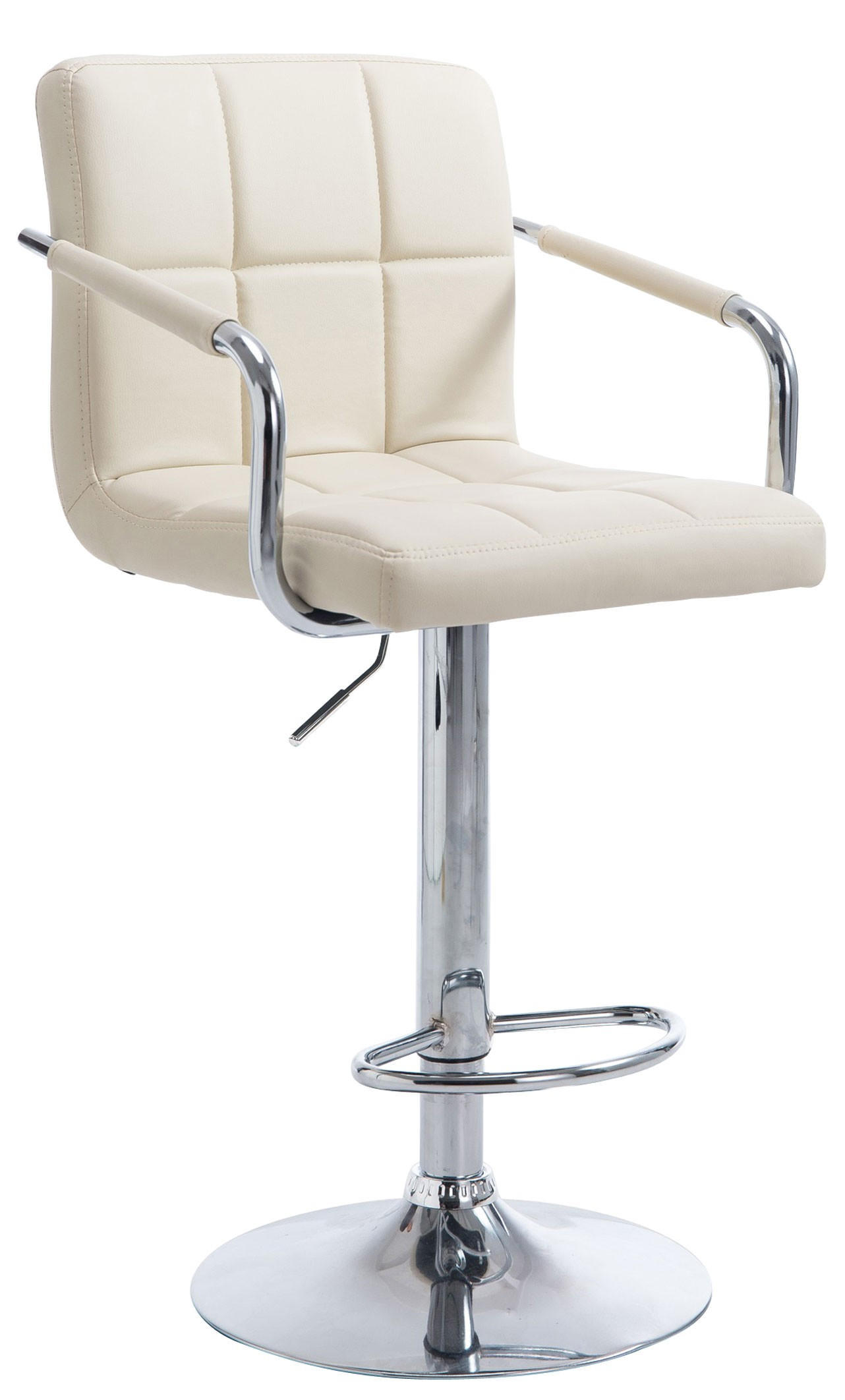 furnicato Barhocker Creme 54x91x46 cm