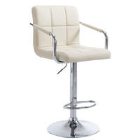 BARHOCKER Lucy V2 91-112 cm Creme - Creme, Leder (54/91/46cm) - furnicato