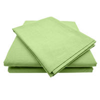 BETTWÄSCHE Stone Washed apfelgrün 155/220 cm 100% Baumwolle Used-Effekt mit Stehsaum - Hellgrün, Textil (155/220cm) - wometo