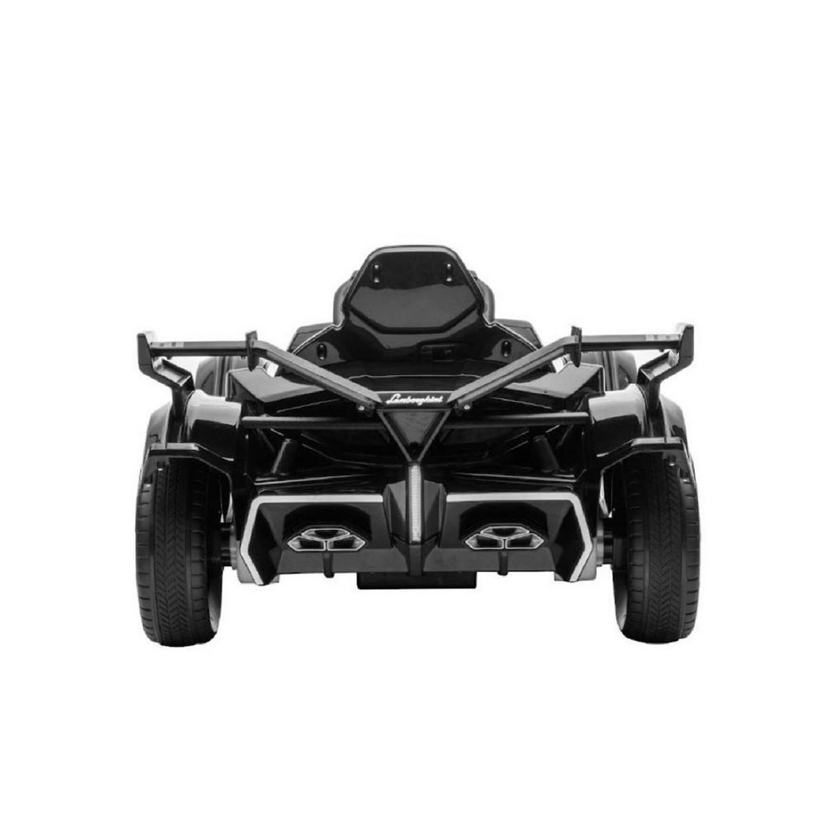KINDER ELEKTROAUTO Lamborghini V12 Vision Gran Turismo weiß Fernbedienung, MP3-Anschluss, Musikfunktion, Batterieanzeige - Weiß, Kunststoff (117/66/50cm) - Es-Toys