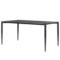 ESSTISCH - Anthrazit, Holzwerkstoff/Metall (90/160/75cm) - home24