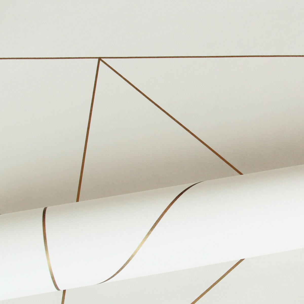 TAPETE grafische Linien 53 cm x 10.05 m - Beige, Papier (53/1000cm) - Origin Wallcoverings