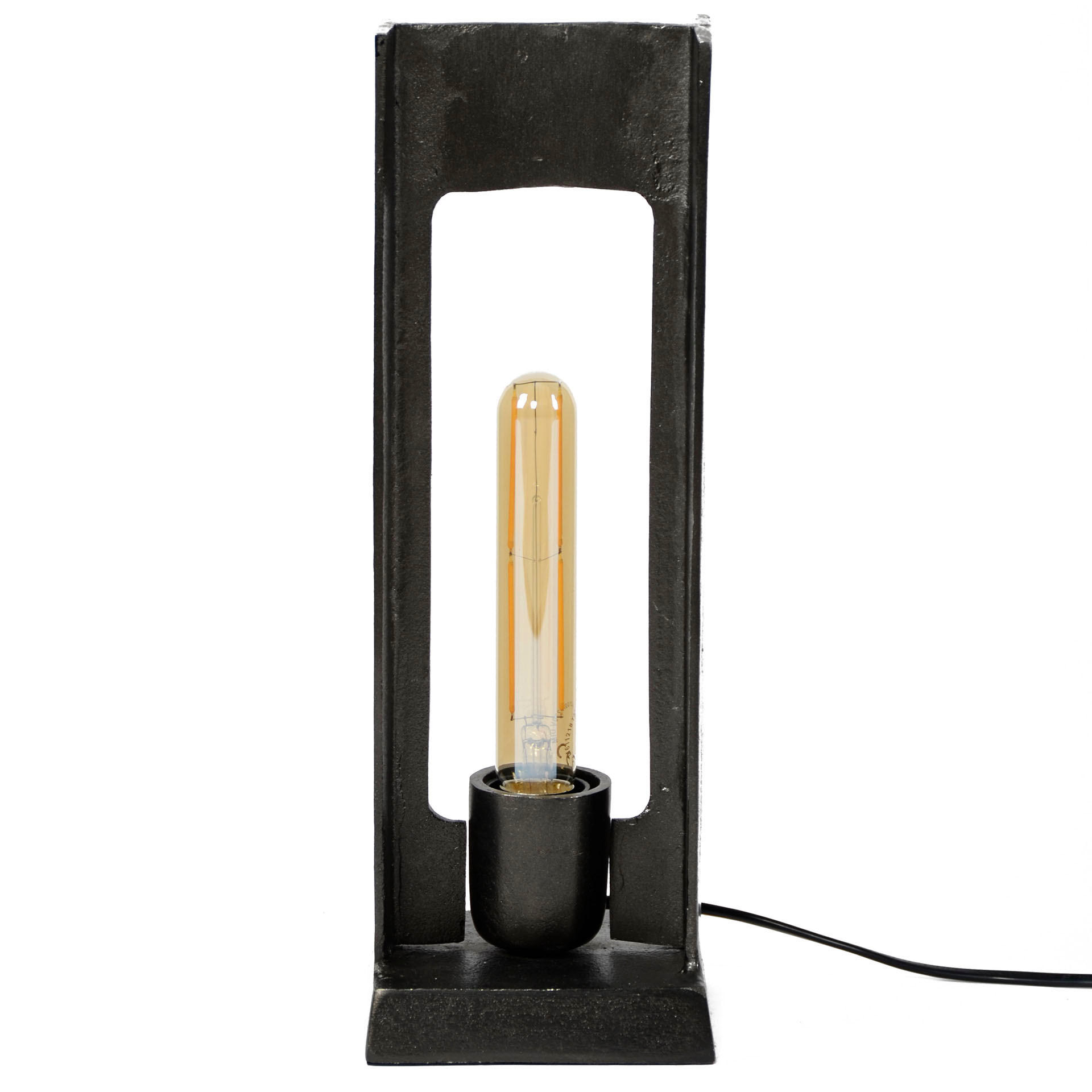 TISCHLAMPE Hidu Schwarz 13/13/ 37 cm - Schwarz, Metall (13/13/37cm) - Hoyz Collection
