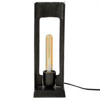 TISCHLAMPE Hidu Schwarz 13/13/ 37 cm - Schwarz, Metall (13/13/37cm) - Hoyz Collection