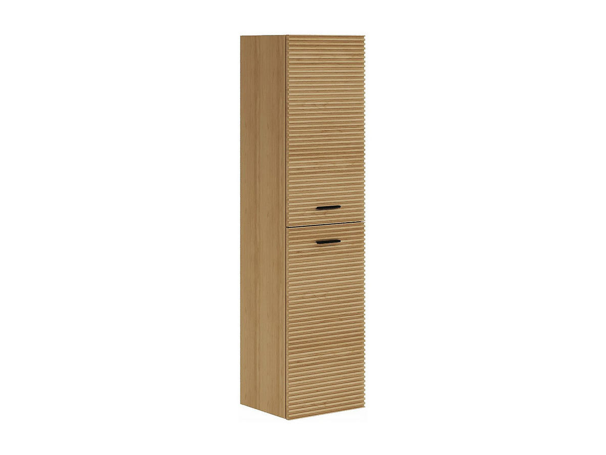 BADSCHRANK - 35 cm x 30 cm - Holz, Platte - Naturfarben Hell - SARONE - Naturfarben, Holz (35/140/30cm) - Vente-Unique