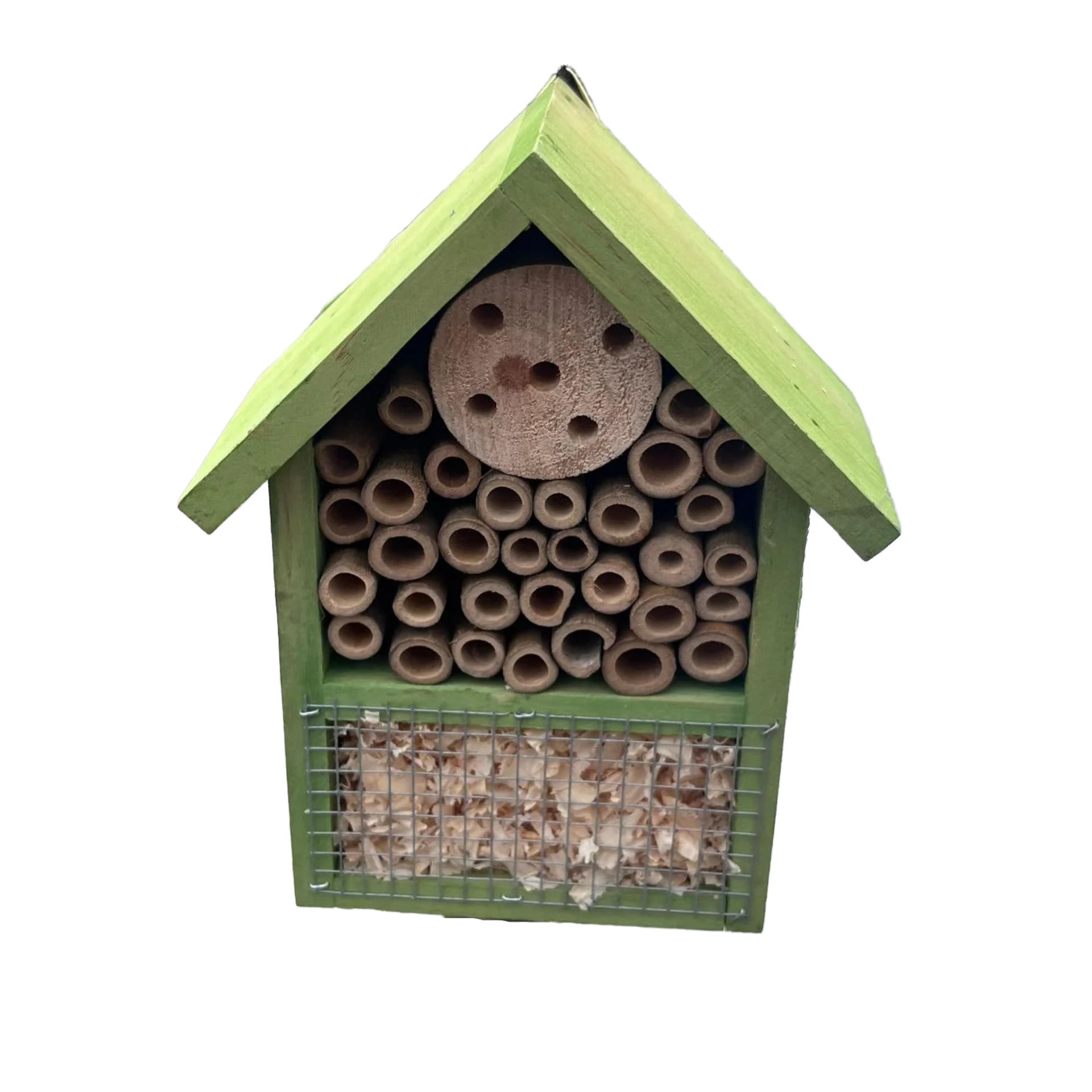 INSEKTENHOTEL 15.5/7.2/19.5 cm Hellgrün - Hellgrün, Holz (7.2/19.5/15.5cm) - Authentics